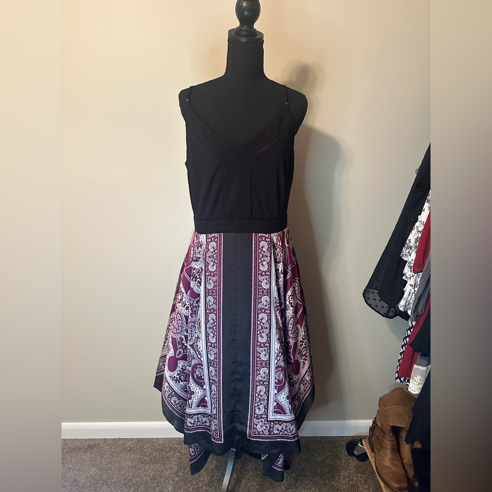 White House Black Market Hanker-chief Dress - Size 12 NWT